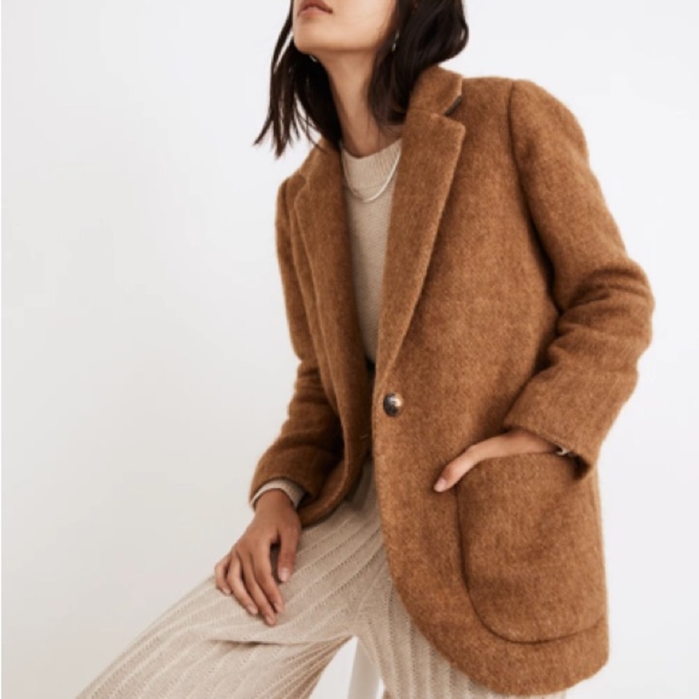 Madewell Larsen Blazer in Toffee Melange